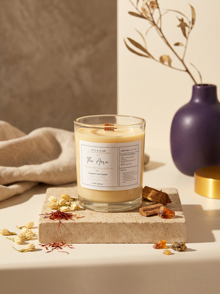 The Aura (Baccarat Maison Francis Kurkdjian Type) - 8oz Glass Candle