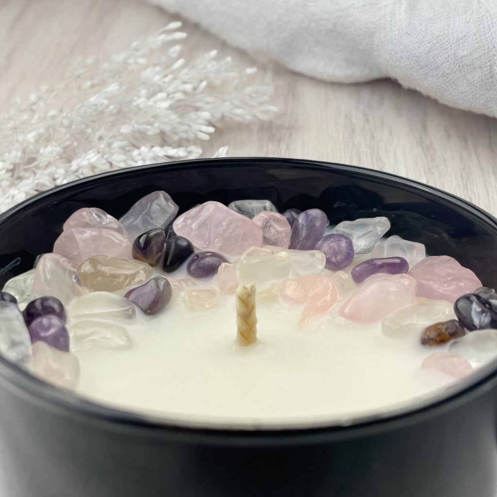 Orchid Seascape Crystal Candle, 10oz