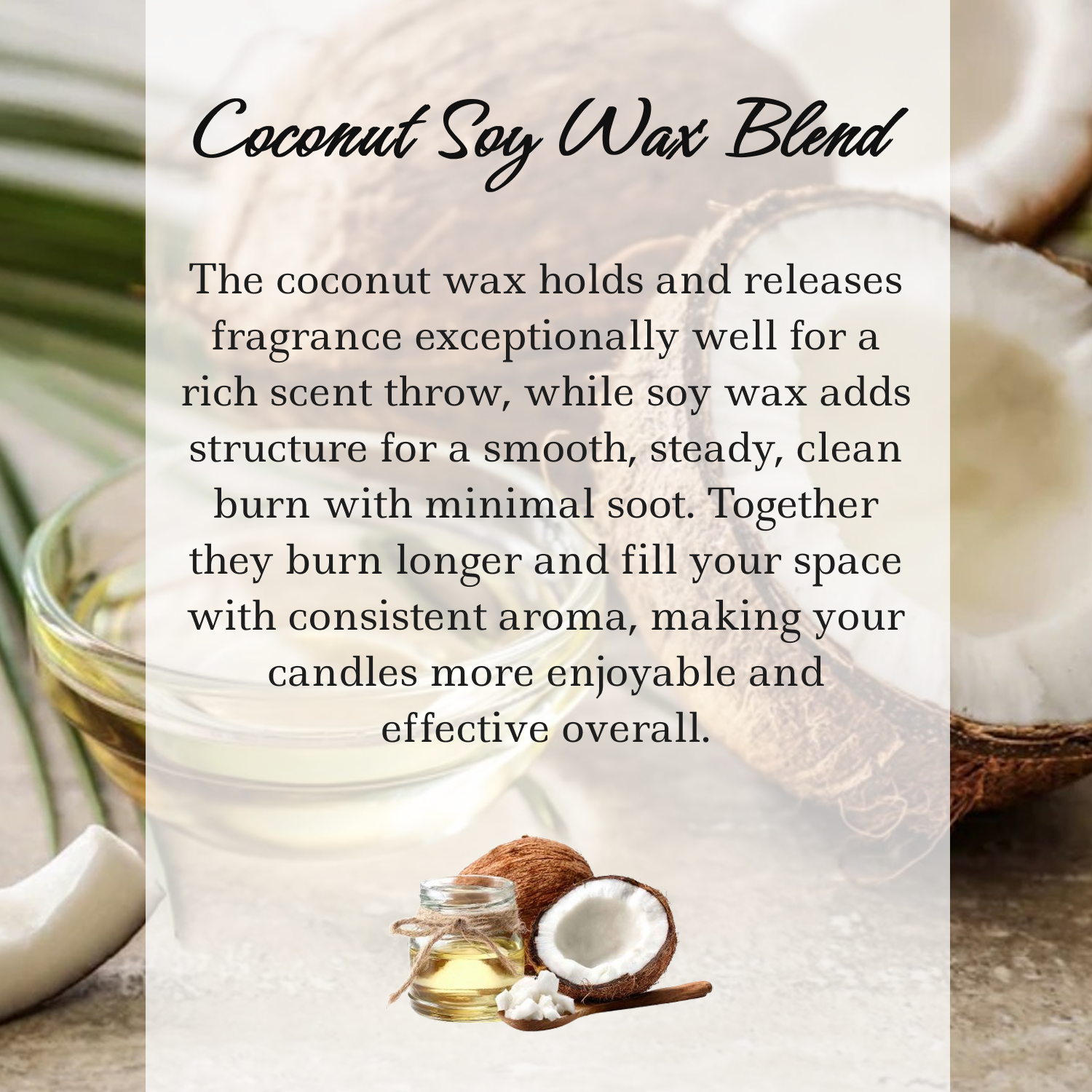 Cactus Flower and Jade, Premium Coconut-Soy Wax Tea Light Crystal Candle, 1oz