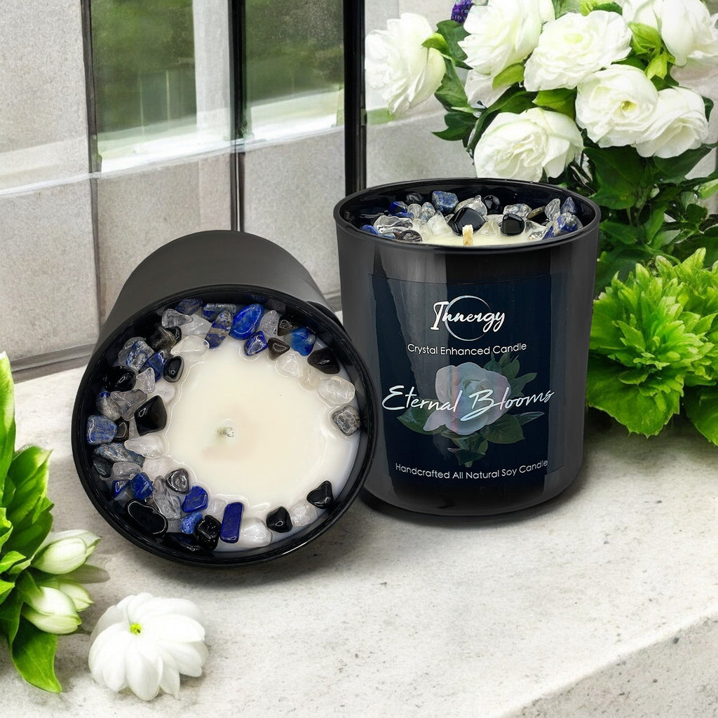 Eternal Blooms Crystal Candle, 10oz
