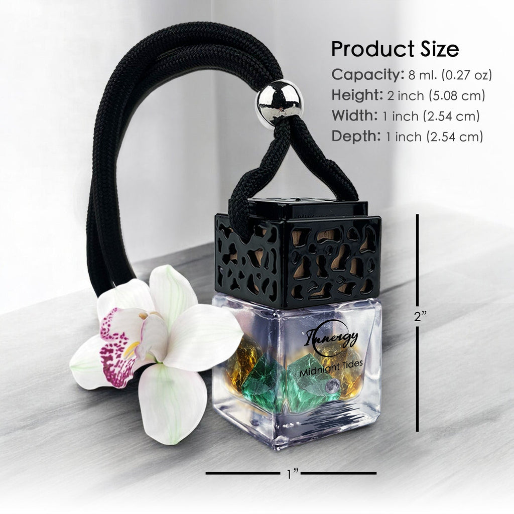 Midnight Tides Crystal-Enhanced Oil Diffuser, Car Air Freshener, 8ml