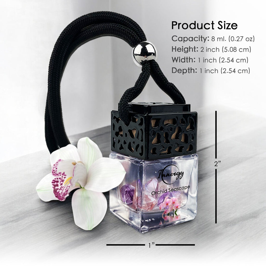 Orchid Seascape Crystal-Enhanced Oil Diffuser, Car Air Freshener, 8ml