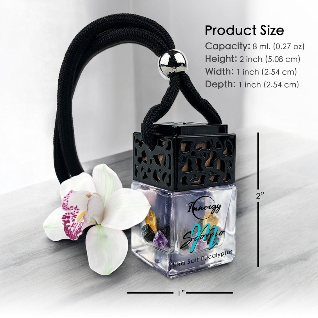 Scorpius Zodiac Crystal-Enhanced Oil Diffuser, Car Air Freshener, 8ml