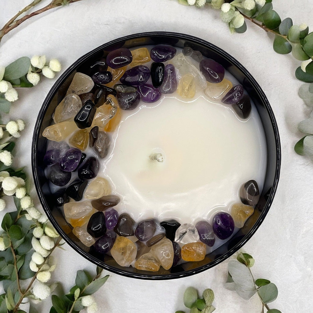 Scorpio Zodiac Crystal Candle, 10oz