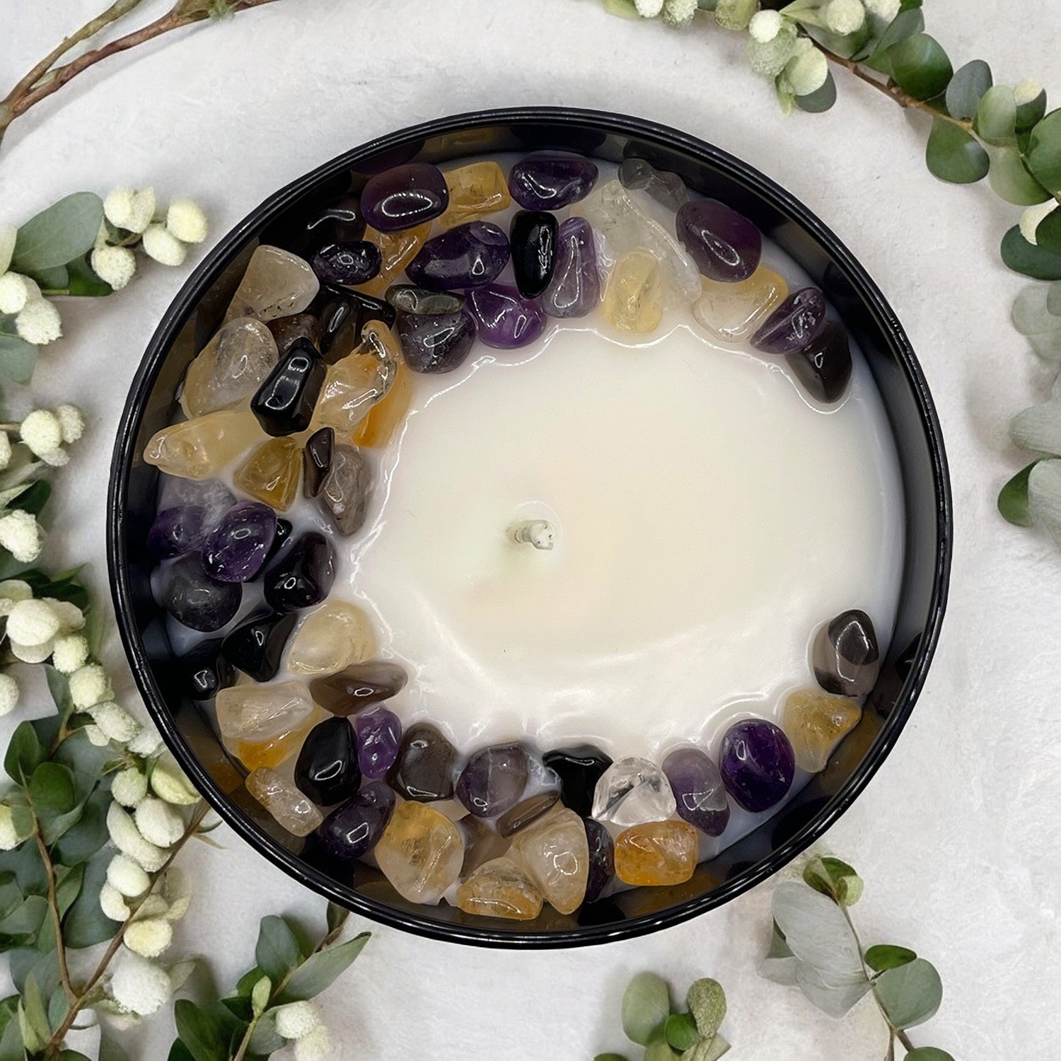 Scorpio Zodiac Crystal Candle, 10oz