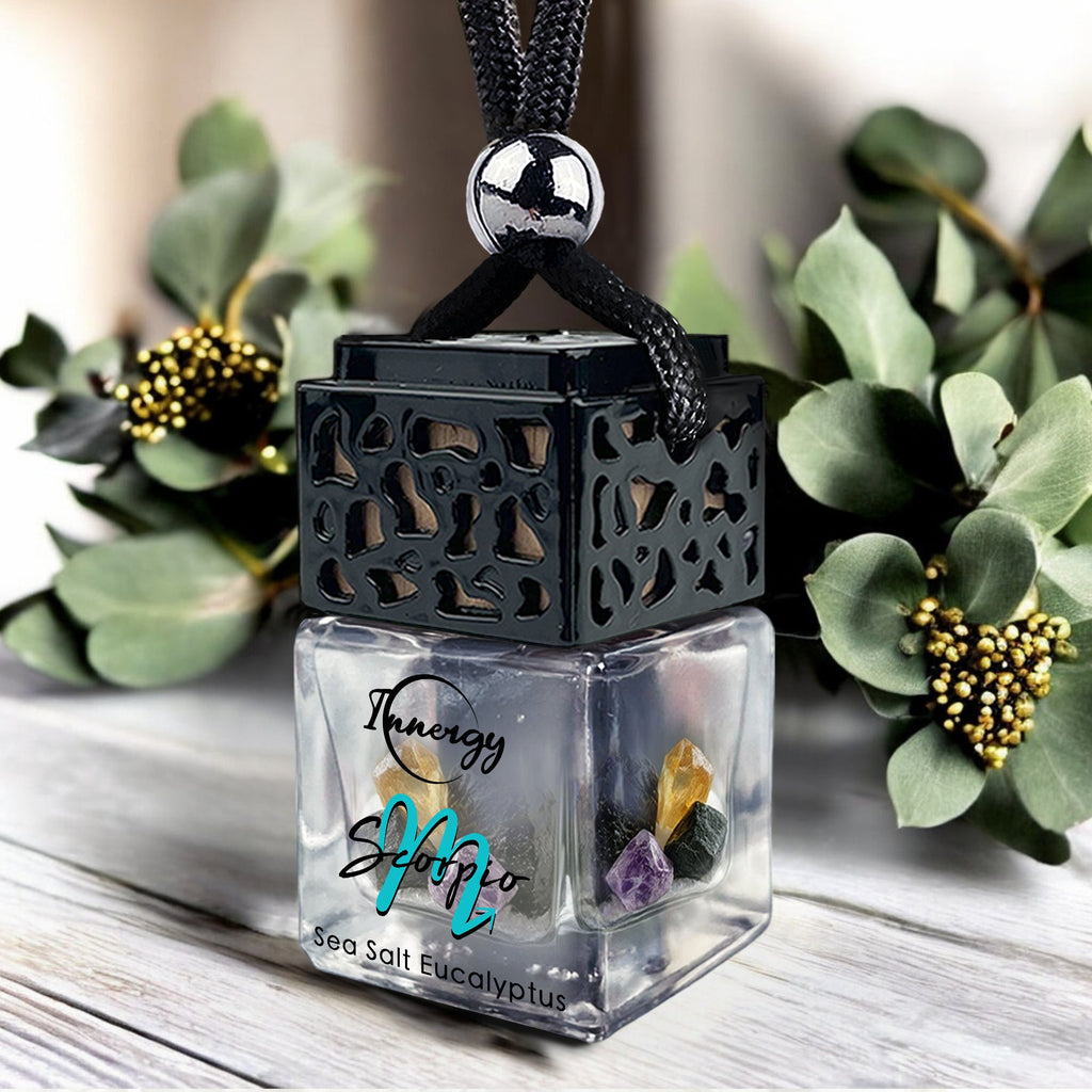 Scorpius Zodiac Crystal-Enhanced Oil Diffuser, Car Air Freshener, 8ml