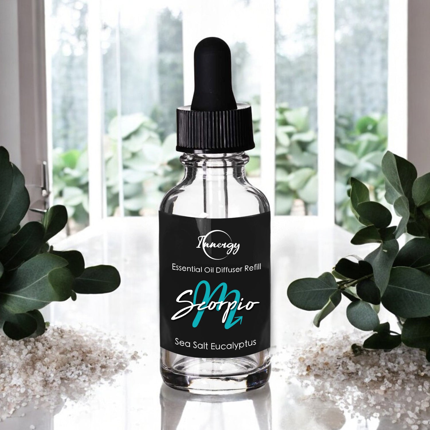 Scorpius Zodiac Crystal-Enhanced Oil Diffuser, Car Air Freshener, 8ml