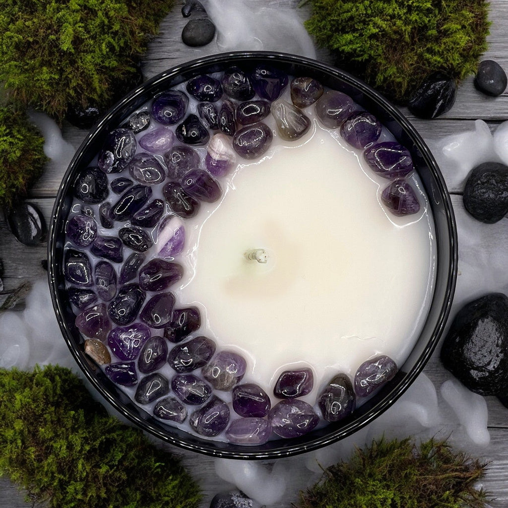 Cypress Mist Crystal Candle, 10oz