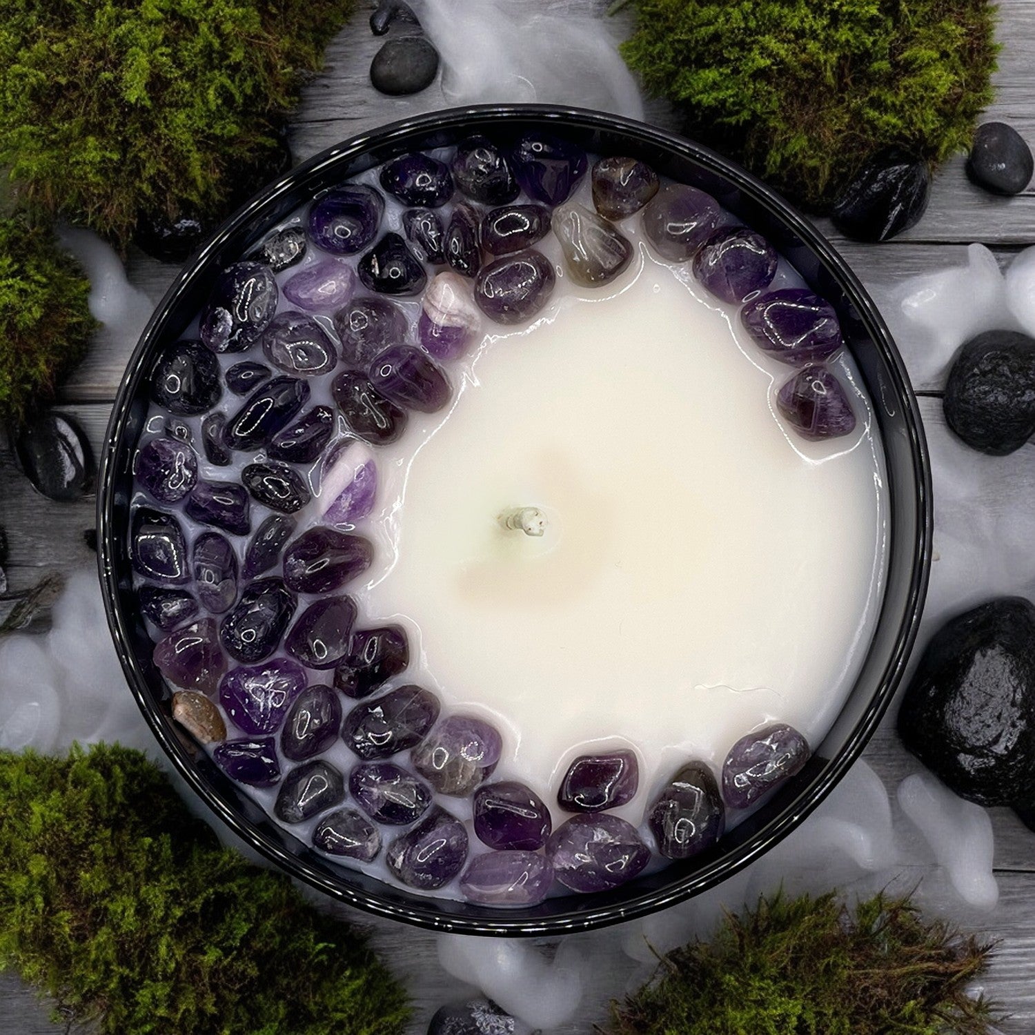 Cypress Mist Crystal Candle, 10oz