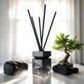 Third-Eye Chakra Crystal-Enhanced Reed Oil Diffuser, Cypress Mist Scent, 100ml
