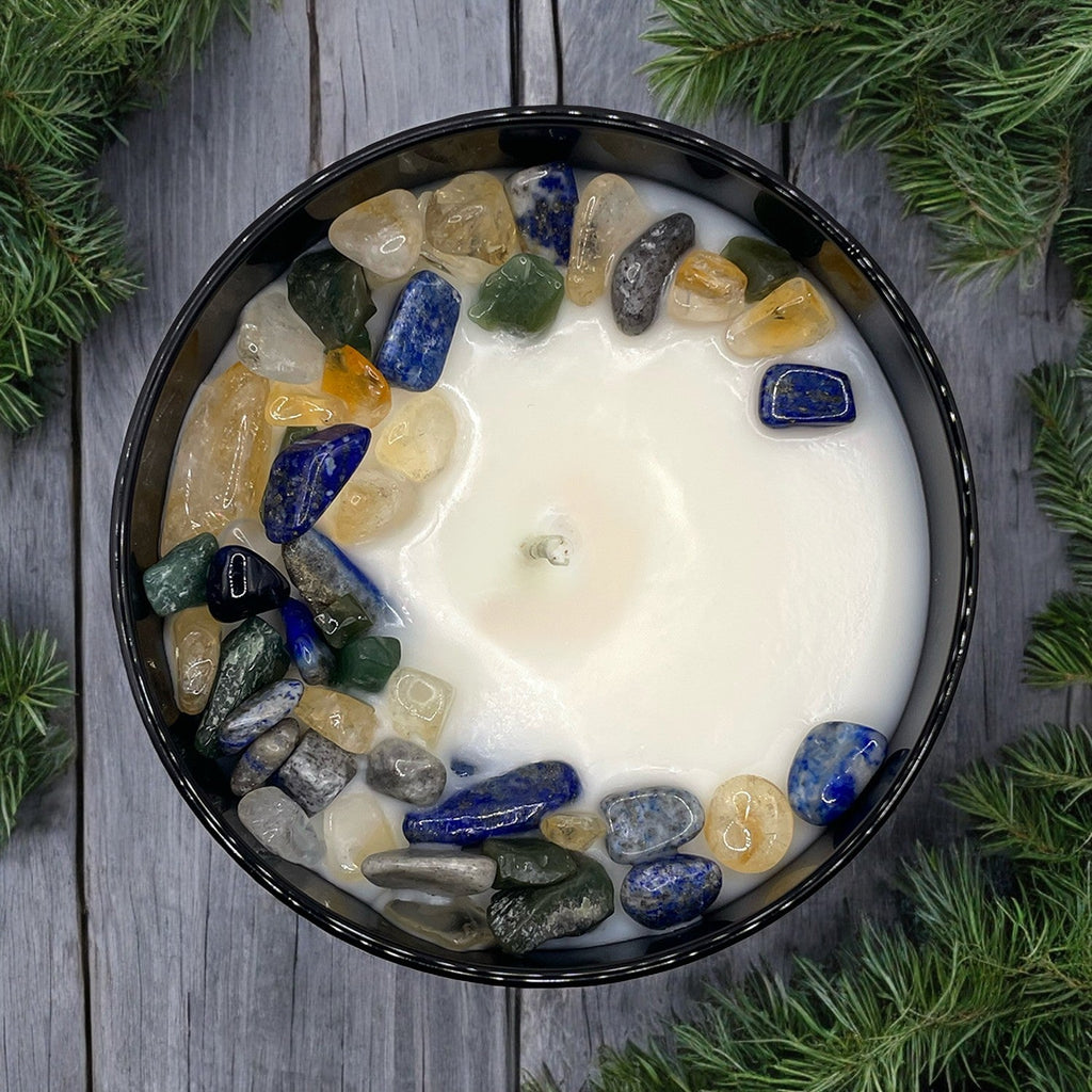 Botanical Gin & Juniper Crystal Candle, 10oz