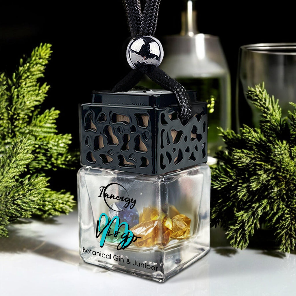 Virgo Zodiac Crystal-Enhanced Oil Diffuser, Car Air Freshener, 8ml