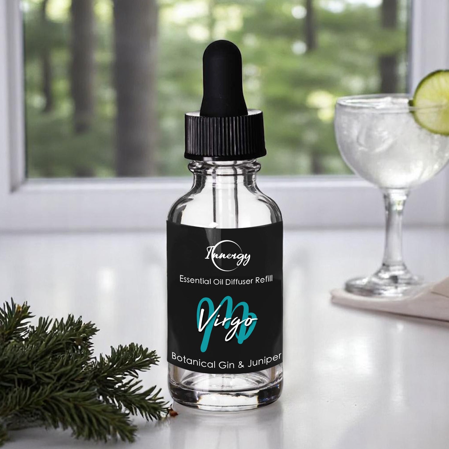 Virgo Zodiac Crystal-Enhanced Oil Diffuser, Car Air Freshener, 8ml