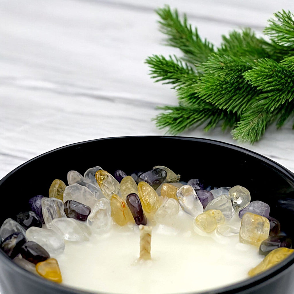 Aries Zodiac Crystal Candle, 10oz